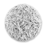 Ogni singolo pensiero, scultura e opera d'arte contemporanea a tecnica mista di diametro cm 29. L'opera presenta un formato circolare tridimensionale con una struttura sferica schiacciata a disco, composta da un fitto e compatto groviglio materico di strisce di carta bianca ricoperte da scritte e grafie nere. Opera realizzata dall'artista Giovanni Fava.